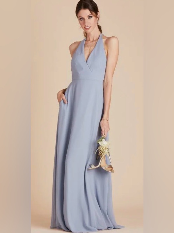 Birdie Grey Halter Dress